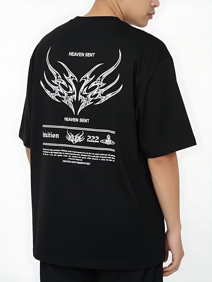 heaven sent trasero Remera oversize Heaven sent