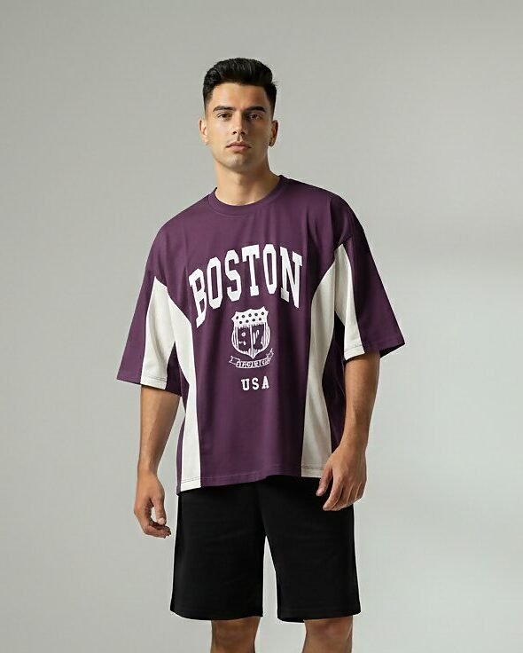 BOSTON UVA-CRUDO 1 Remera boxy fit BOSTON