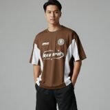 Free spirit marron-crudo 1 Remera boxy fit FREE SPIRIT