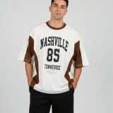 Nashville crudo marron 1 Remera boxy fit NASHVILLE