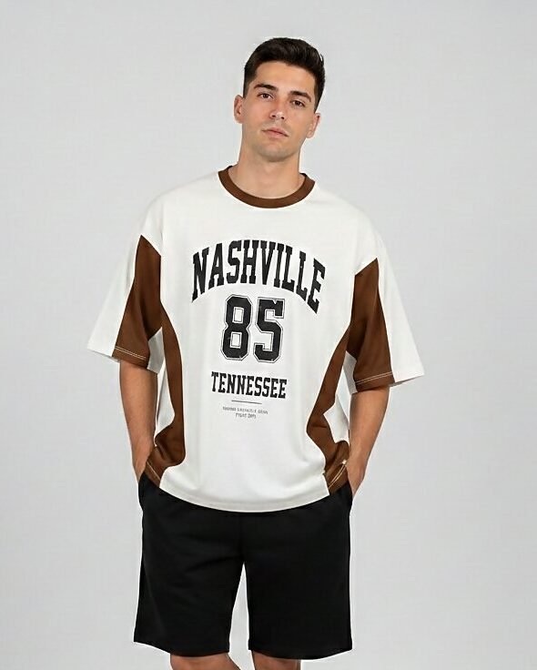 Nashville crudo marron 1 Remera boxy fit NASHVILLE