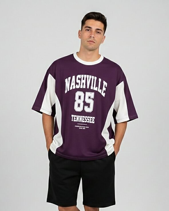 Nashville uva crudo 1 Remera boxy fit NASHVILLE