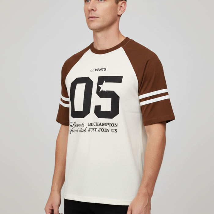 REMERA MANGA RANGLAN - MOD. 05 (CON MANGA ESTAMPADA)