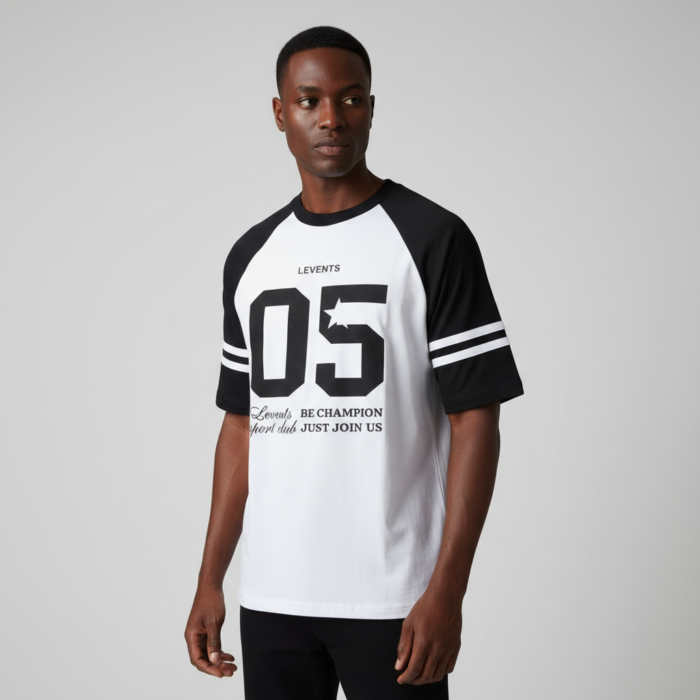 REMERAS MANGA RANGLAN - MOD. 05 (CON MANGA ESTAMPADA)