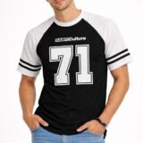 REMERA MANGA RANGLAN - MOD. 71 (CON MANGA ESTAMPADA)