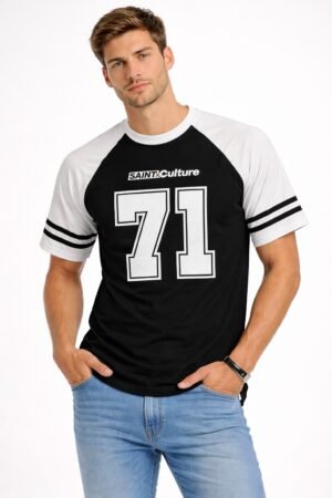 REMERA MANGA RANGLAN - MOD. 71 (CON MANGA ESTAMPADA)