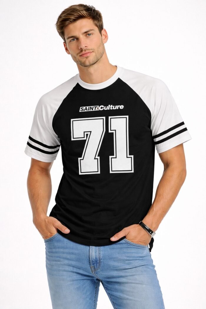 REMERA MANGA RANGLAN - MOD. 71 (CON MANGA ESTAMPADA)