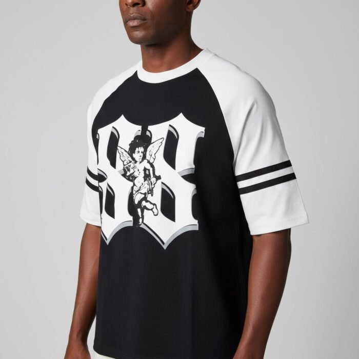 REMERA MANGA RANGLAN - MOD. 88 ANGEL (CON MANGA ESTAMPADA)